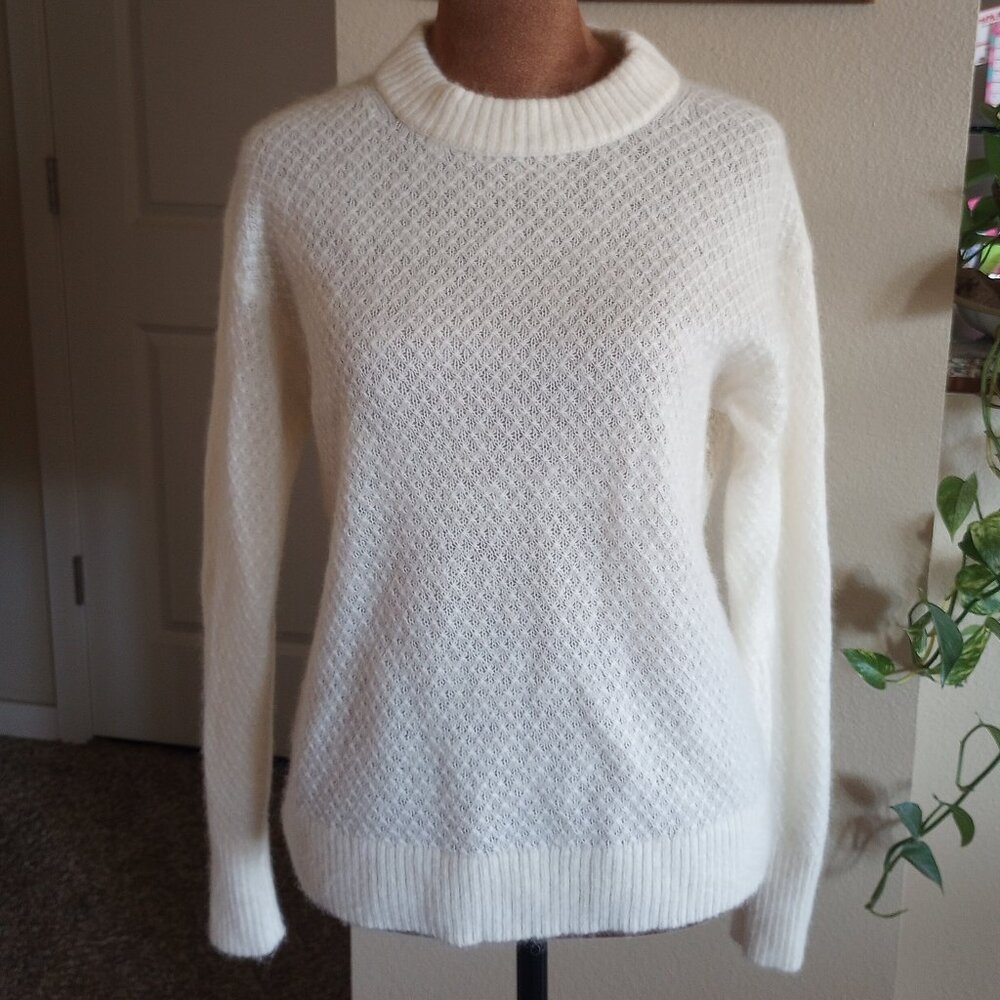 Quince Alpaca Wool Cream Lightweight Extremely Soft Sweater Cloud Knit